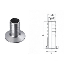 Sanitary Hose Coupling Clamped End